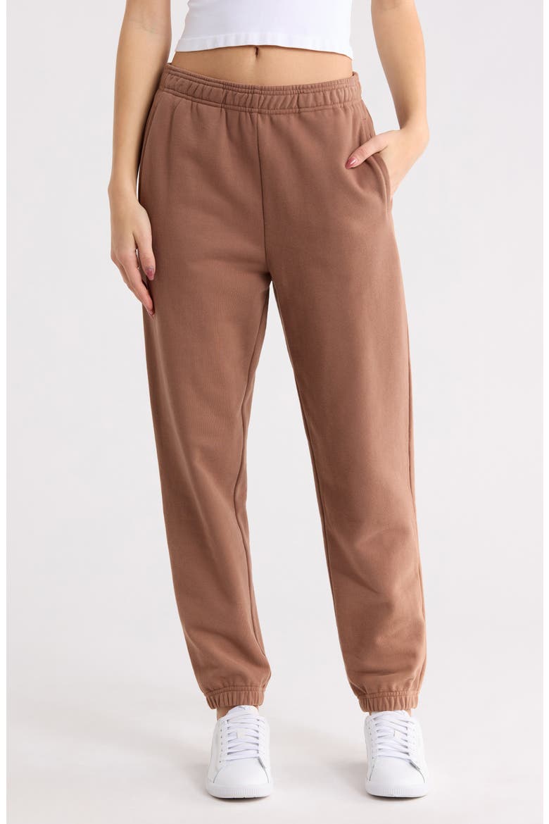 French Terry Sweatpants, Main, color, CHOCOLATE