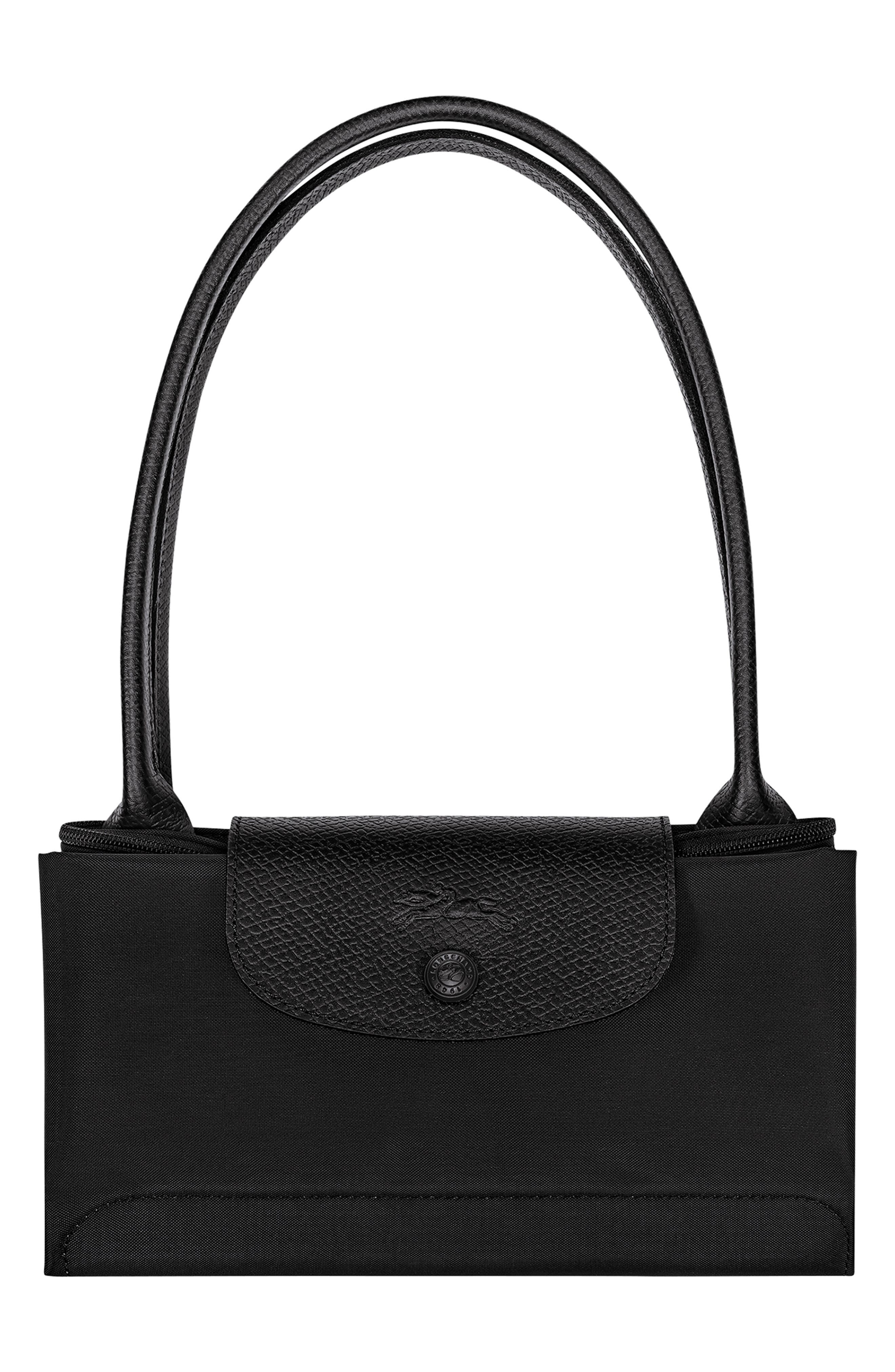 Longchamp Medium Le Pliage One Nylon Shoulder Tote, Alternate, color, Black