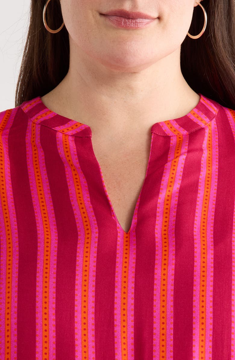 SUGARLIPS Clarisa Stripe Top, Alternate, color, Fuchsia-Orange