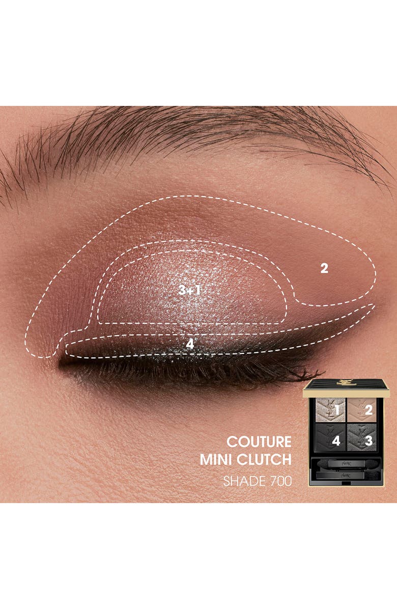 Yves Saint Laurent Couture Mini Clutch Luxury Eyeshadow Palette, Alternate, color, 700 Over Noir
