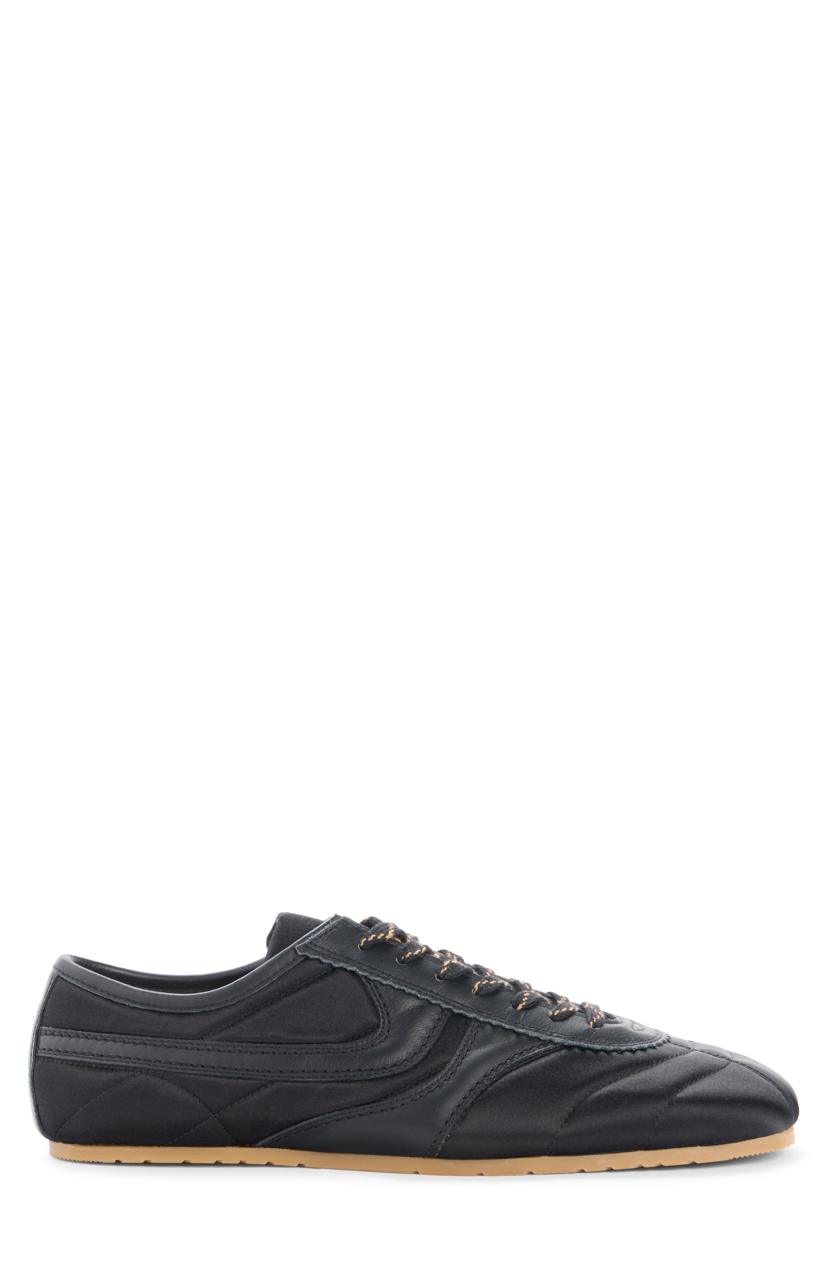 Dries Van Noten Quilted Low Top Sneaker, Alternate, color, Black 900