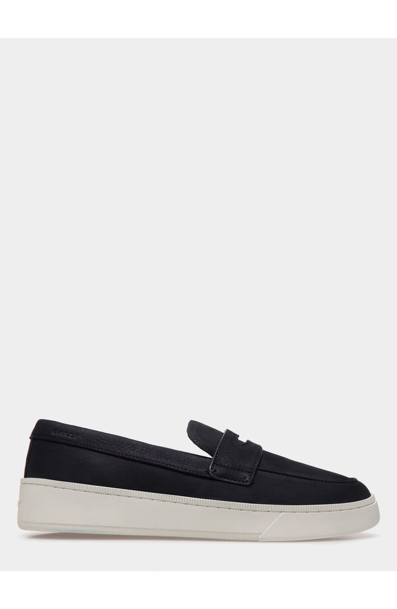 Bally Raise Sneaker in Nubuck Leather, Main, color, Blue