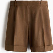 H&M Tailored Linen-blend Shorts