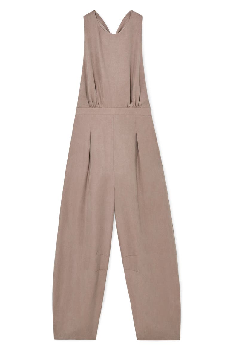 Yasmin Wide Leg Jumpsuit, Alternate, color, TAUPE NEUTRAL