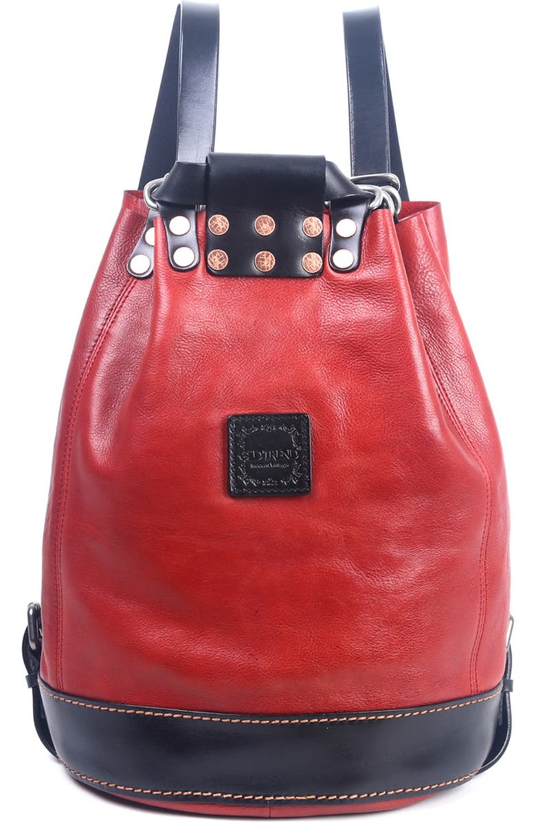 OLD TREND Stars Align Leather Bucket Backpack, Alternate, color,