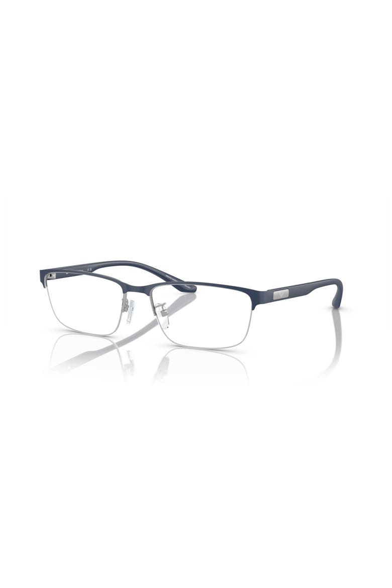 55mm Rectangle optical glasses, Main, color, Blue