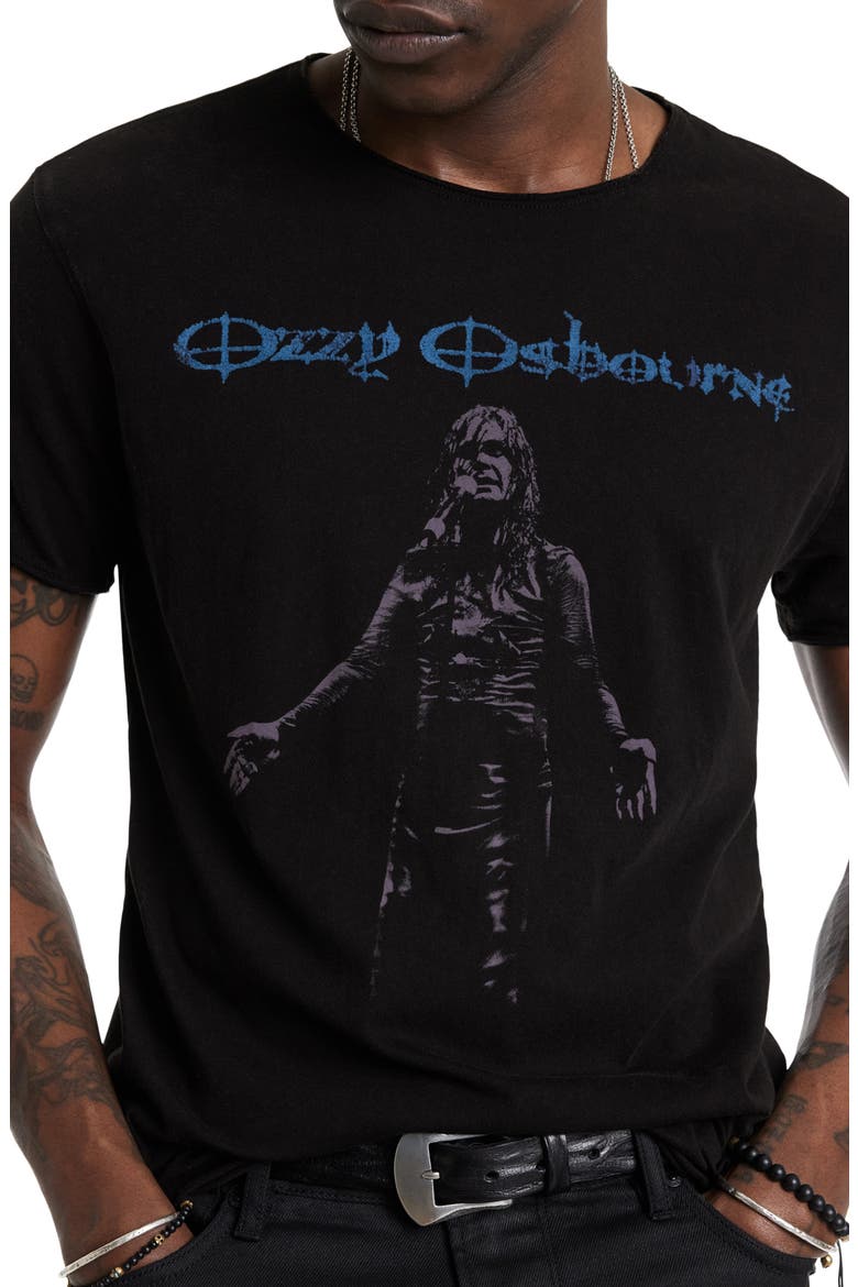 Ozzy Raw Edge Graphic T-Shirt, Alternate, color, BLACK