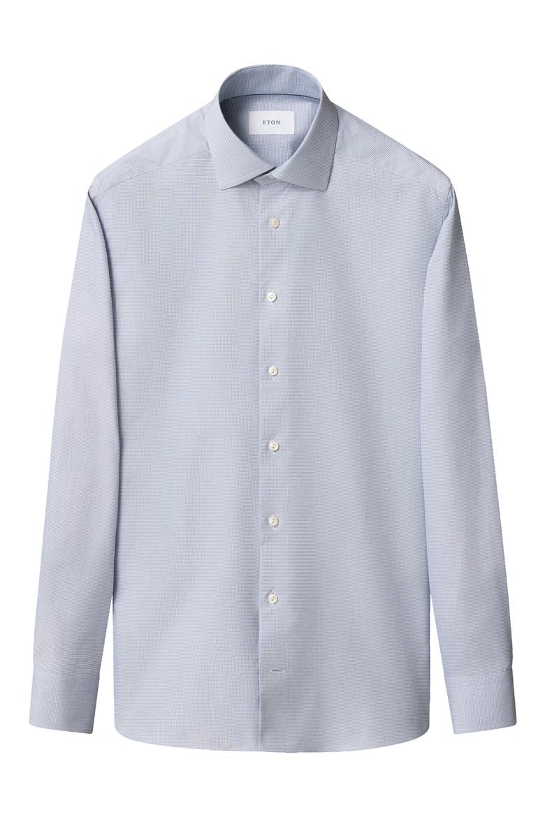 Slim Fit Cotton Dobby Dress Shirt, Alternate, color, LIGHT GREY