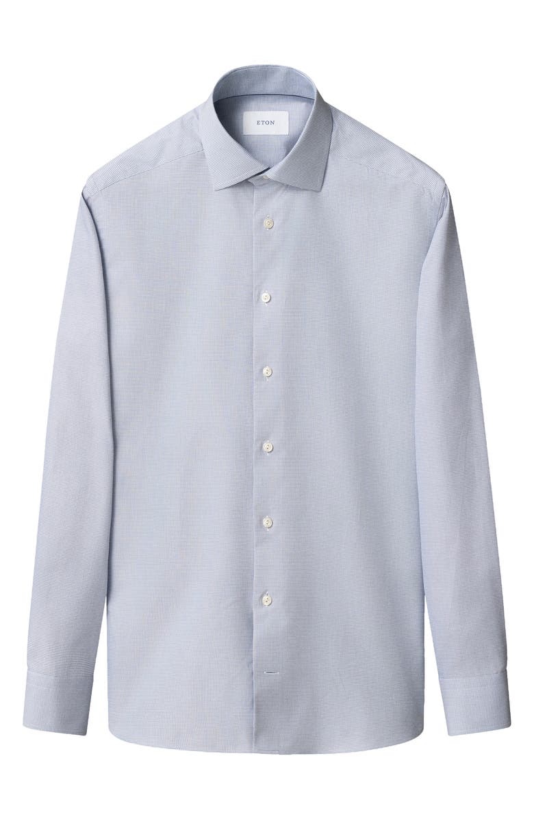 Eton Slim Fit Cotton Dobby Dress Shirt, Alternate, color, Light Grey