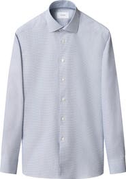 Eton Slim Fit Cotton Dobby Dress Shirt