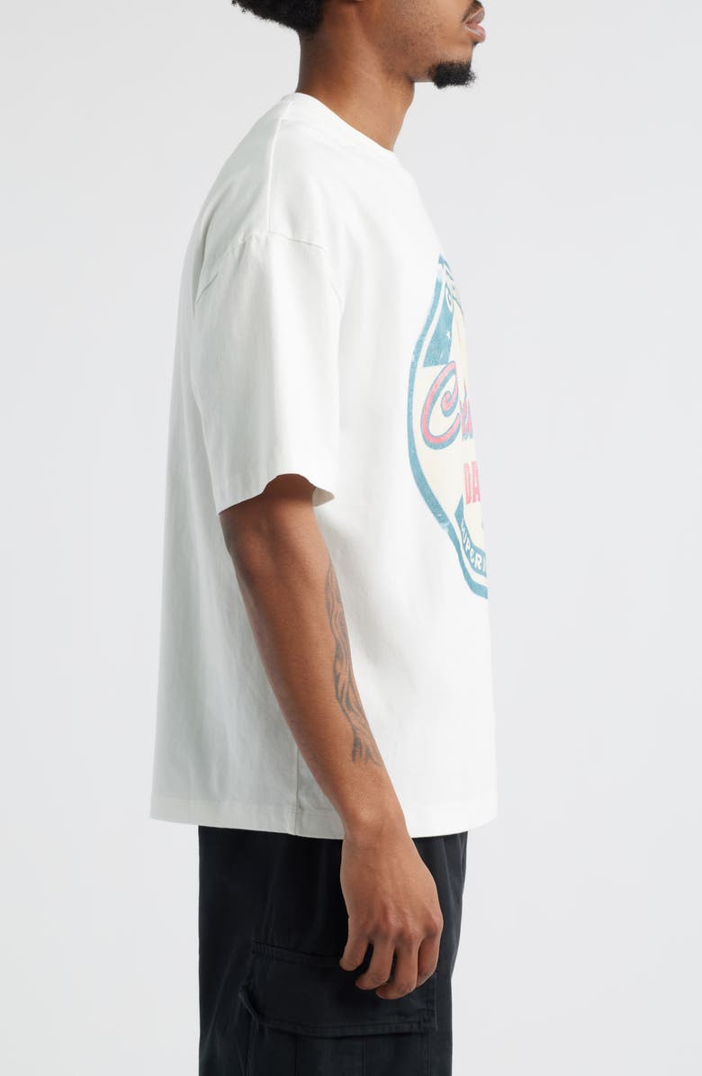 CRIMINAL DAMAGE Gasoline Graphic T-Shirt, Alternate, color, Off-White