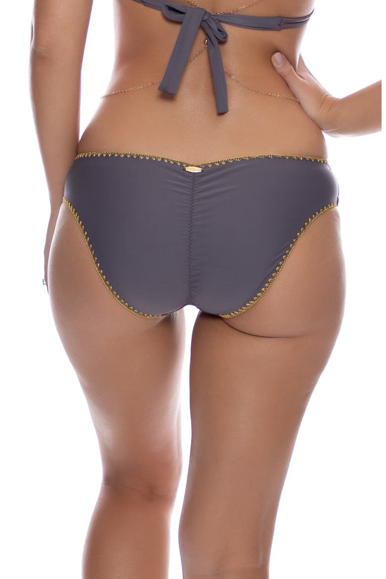 Grey Seamless Full Ruched Back Bottom, Alternate, color, Grey