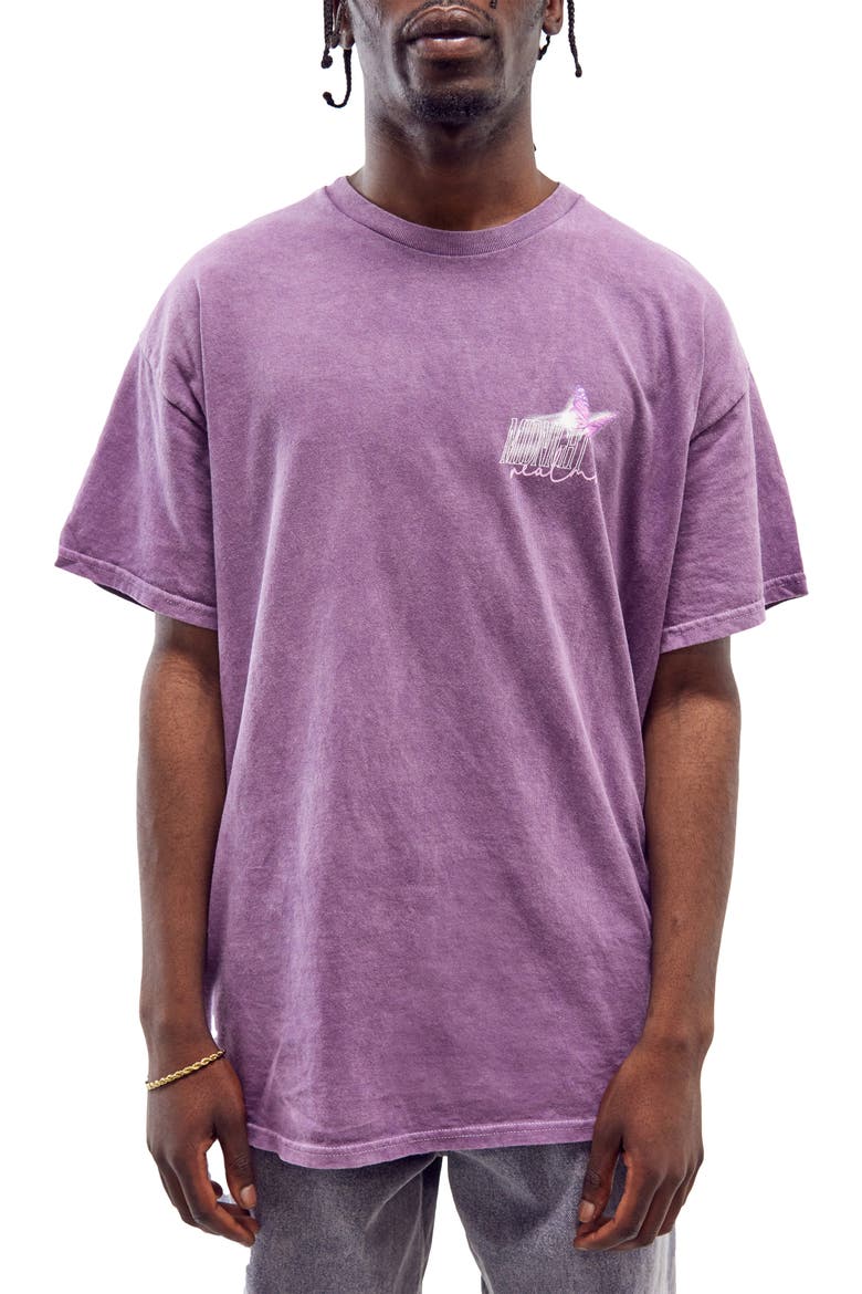 Midnight Realm Cotton Graphic Tee, Main, color, PURPLE