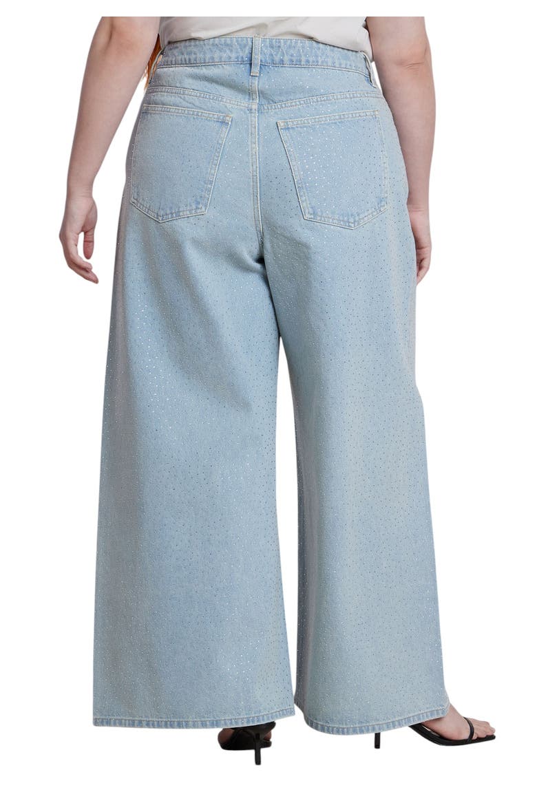 Embellished Rhinestone Jeans, Alternate, color, LIGHT WASH