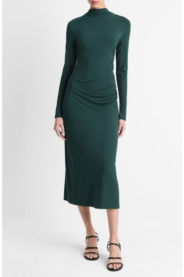 Long Sleeve Knit Midi Dress, Main, color, 377JUN-JUNIPER