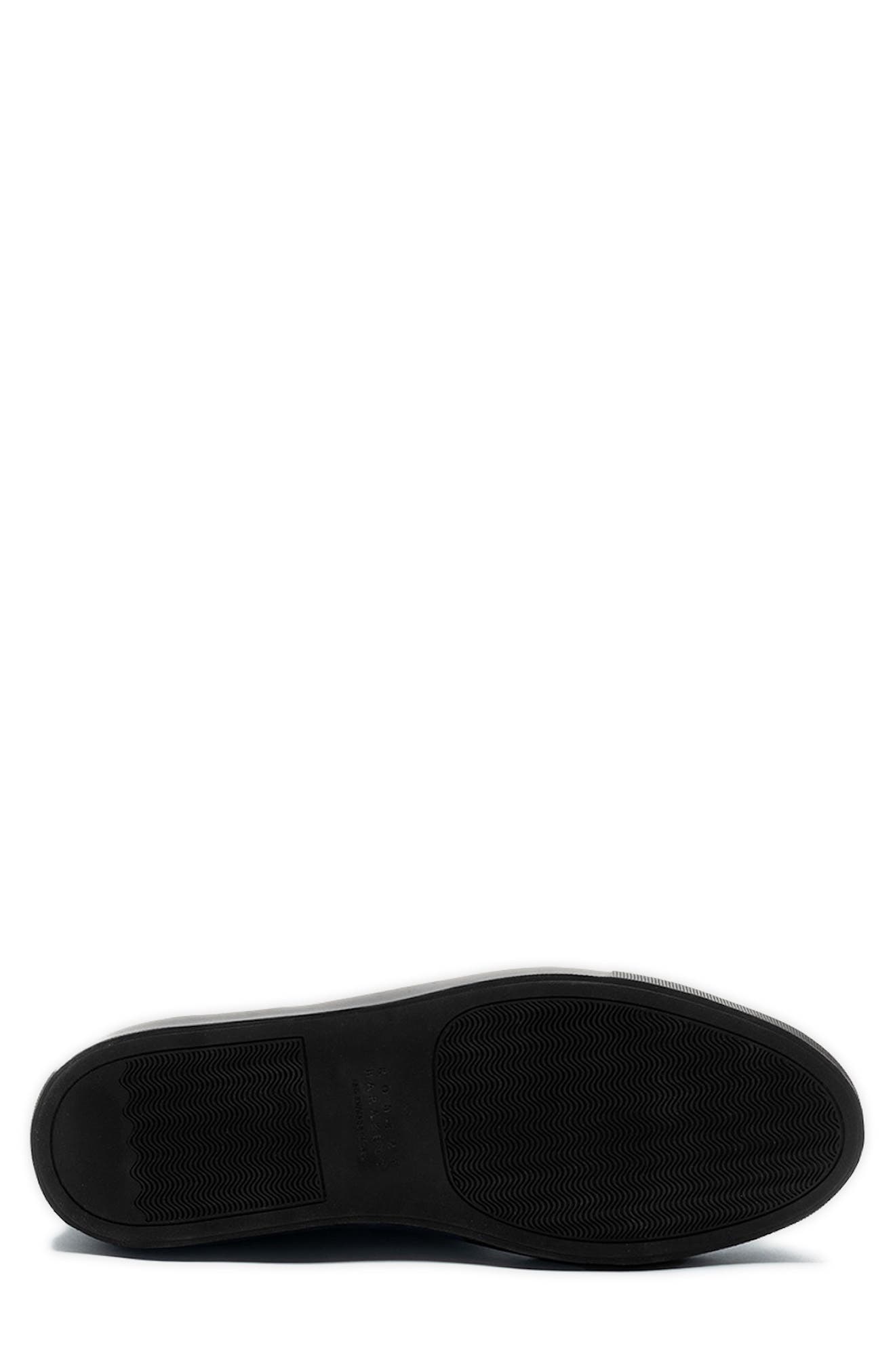 Robert Barakett Delta Laceless Leather Slip-On Sneaker, Alternate, color, Black