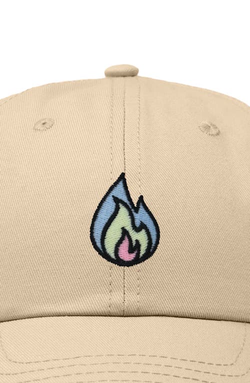 Dalix Fire Dad Hat In Khaki