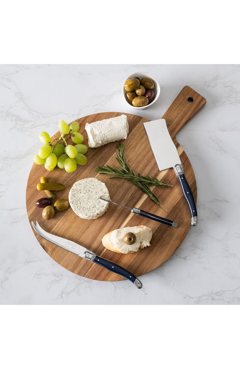 FRENCH HOME Laguiole 3-Piece Cheese Knife Set, Alternate, color, Navy