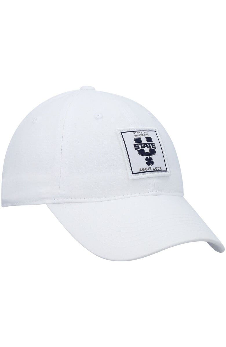 Black Clover Men's White Utah State Aggies Dream Adjustable Hat, Alternate, color, 