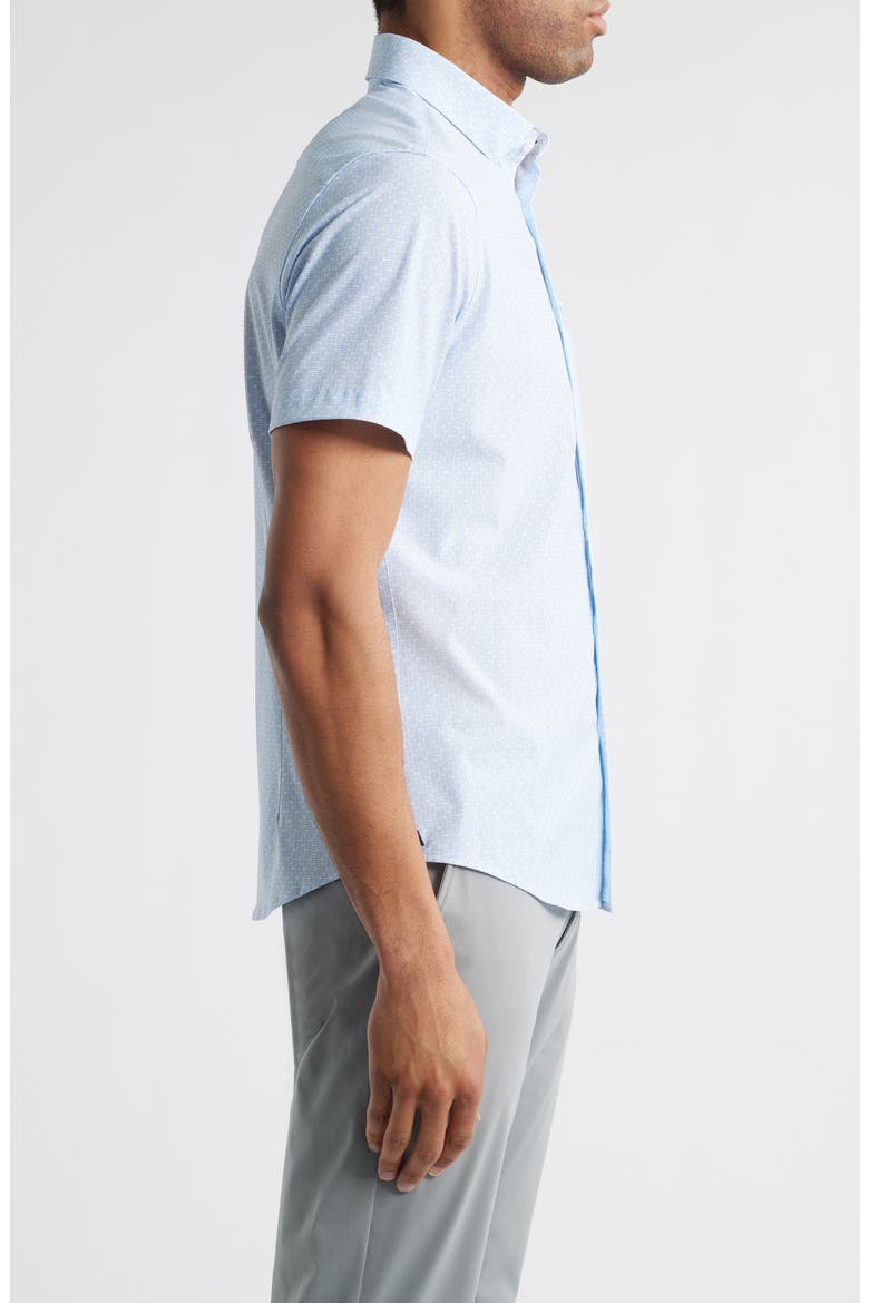LEEWARD SS DRESS SHIRT, Alternate, color, WHITE TRIANGLE DASH CLASSIC