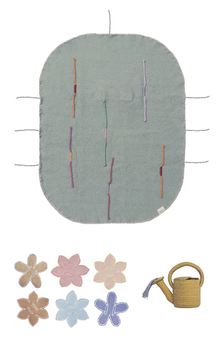 Flower Garden Canvas Playset, Main, color, BLUE