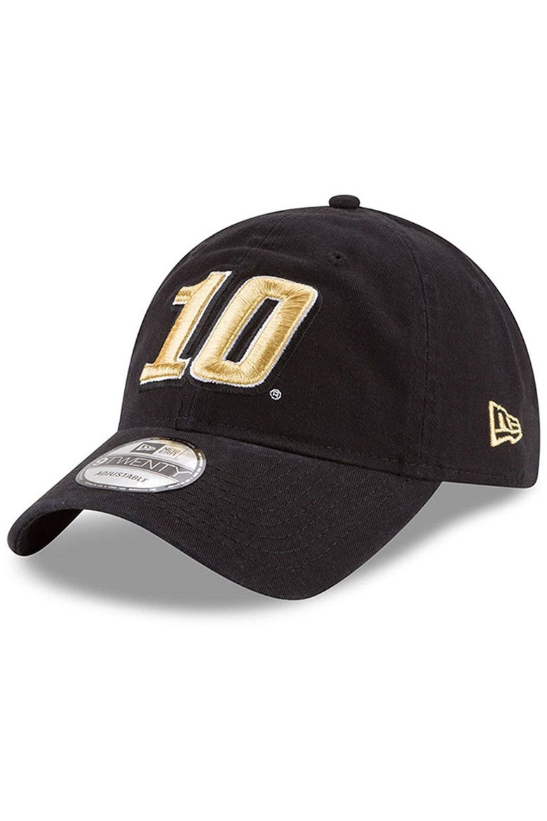 Men's New Era Black Aric Almirola Enzyme Washed 9TWENTY Adjustable Hat, Main, color, Black