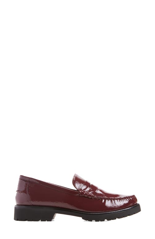 Cole Haan Treena Lug Penny Loafer In Red