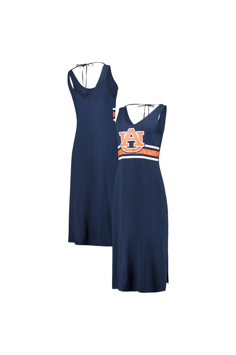 Women's G-III 4Her by Carl Banks Navy Auburn Tigers Opening Day V-Neck Maxi Dress, Main, color, Navy