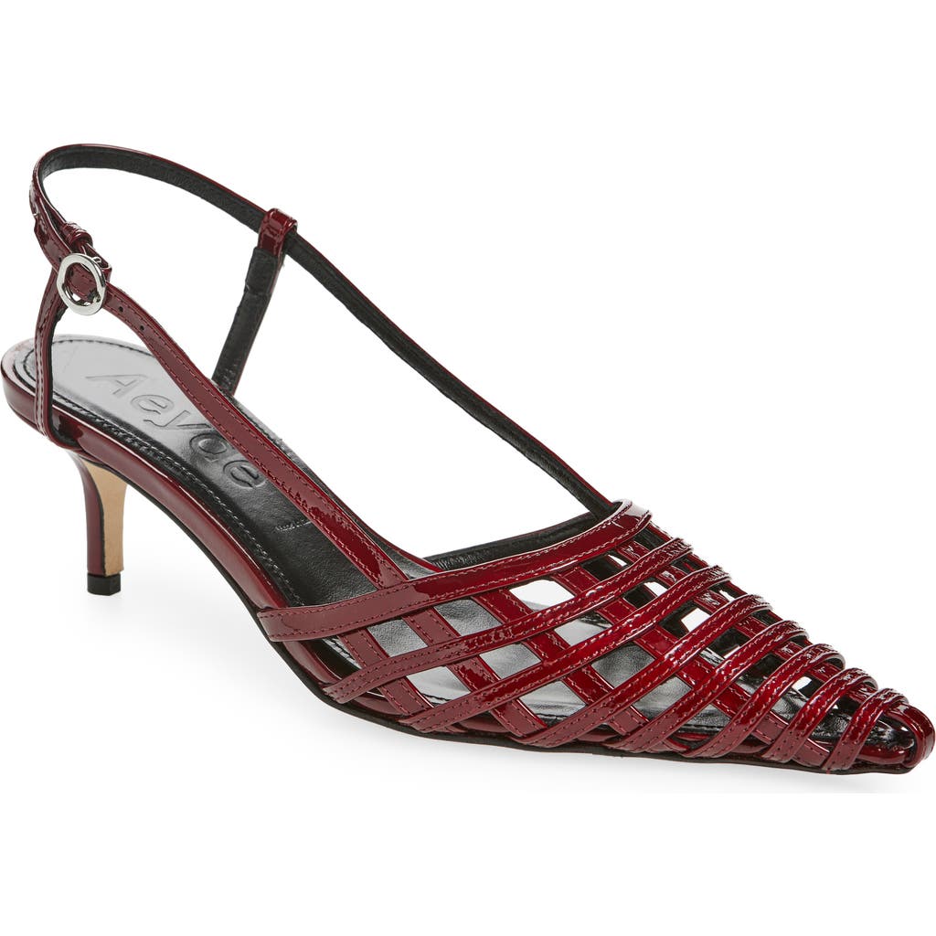 Aeyde Helit Pump In Red Metallic