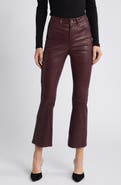 FRAME Le Crop Bootcut Leather Pants