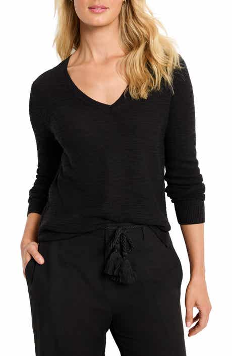 NIC+ZOE Breezy Textures Cotton Blend Sweater