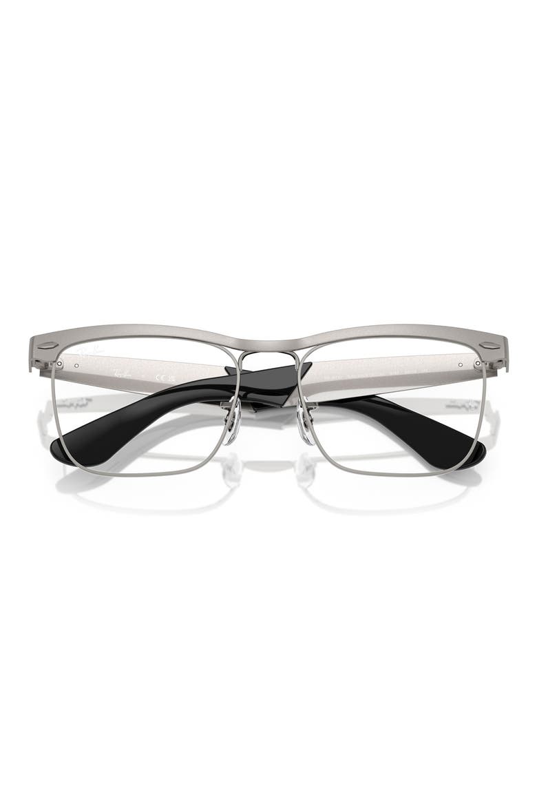 53mm Square optical glasses, Alternate, color, GUNMETAL