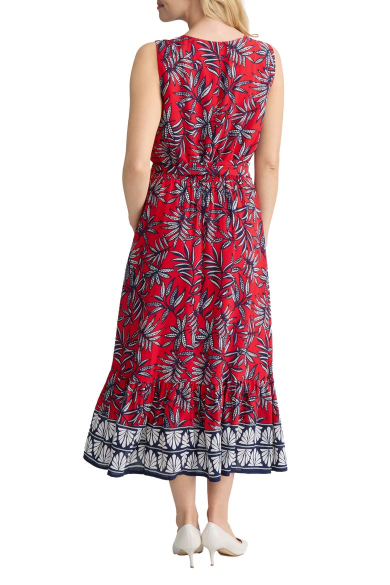 Print Tie Waist Sleeveless Maxi Dress, Alternate, color, ROGUE MULTI