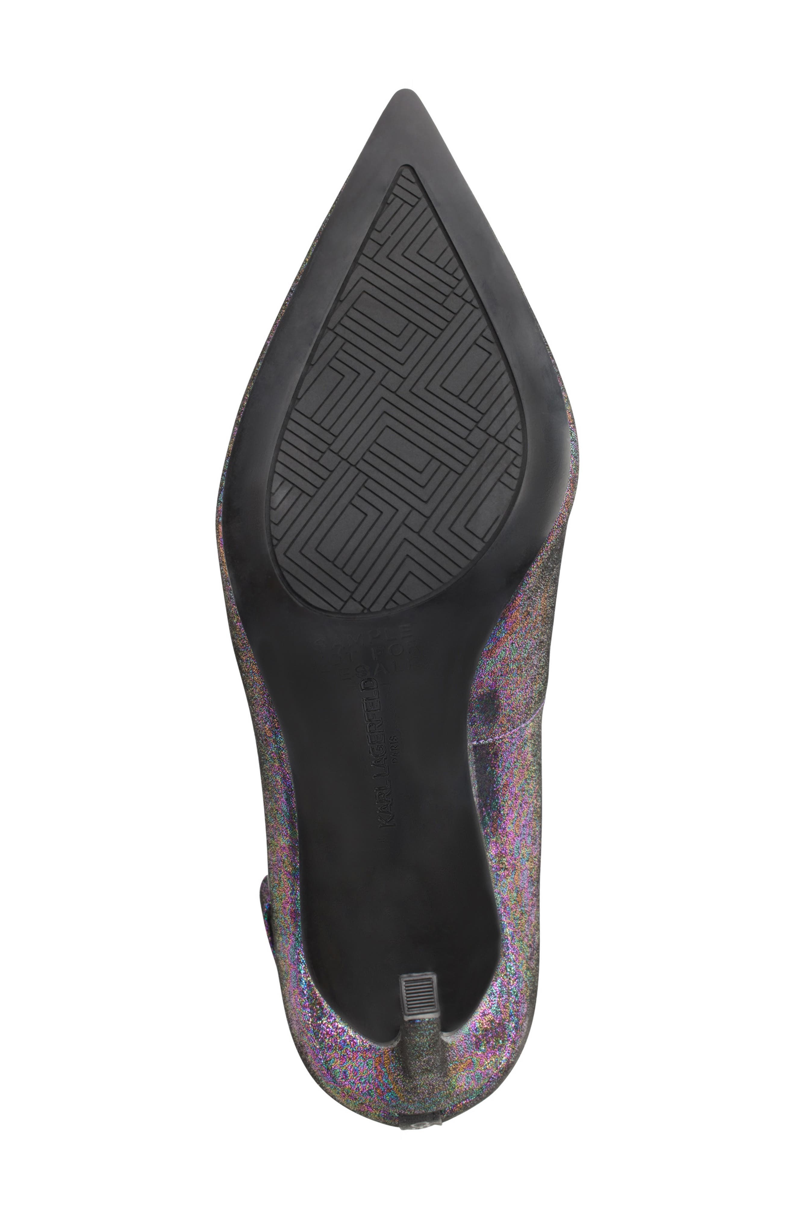 KARL LAGERFELD PARIS Sury Ankle Strap Pump, Alternate, color, Purple Multi