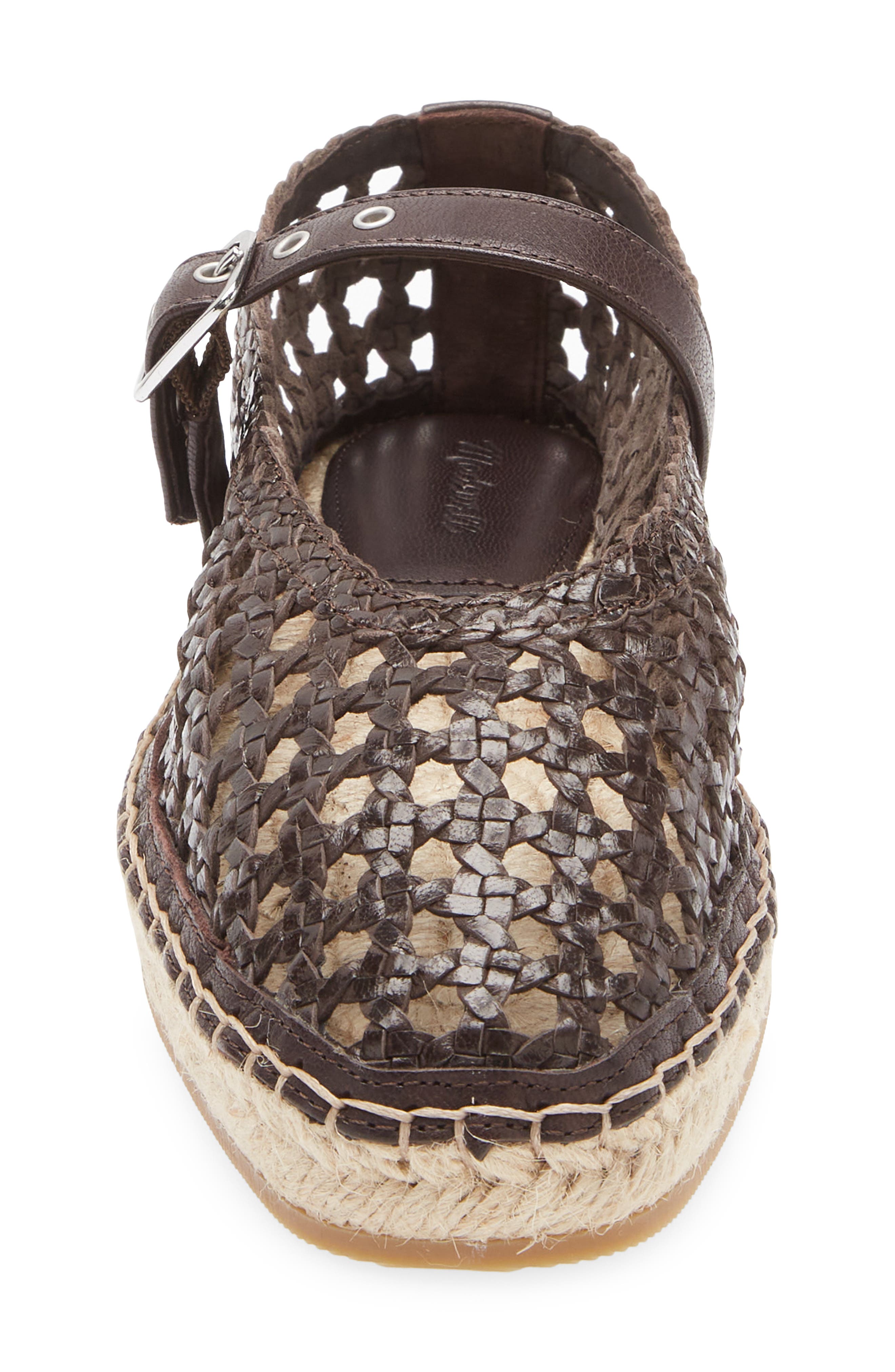 Madewell The Remy Espadrille Mary Jane Flat, Alternate, color, Dark Carob