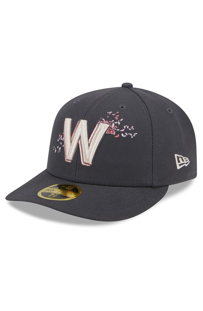 New Era Men's New Era Graphite Washington Nationals 2022 City Connect Low Profile 59FIFTY Fitted Hat, Alternate, color, Graphite