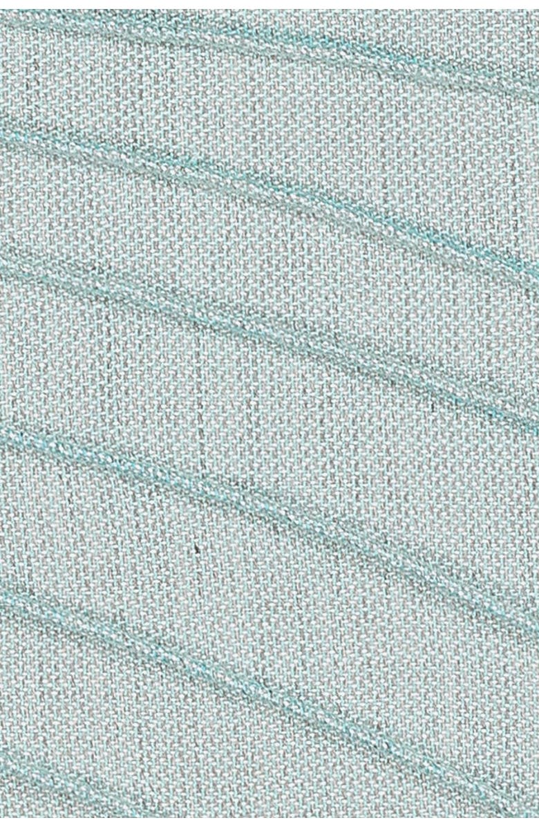 Elaine Smith Tidal Glacier Hand pleated Indoor & Outdoor Woven Accent Pillow, Alternate, color, Glacier