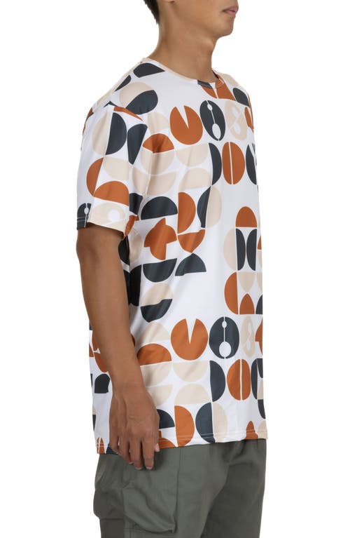 Vast Aqua Terra  Copy Camo Performance Graphic T-shirt In Tan Multi