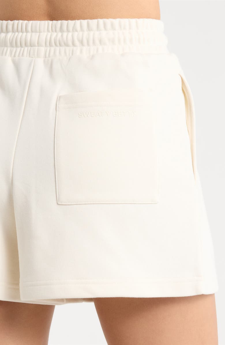 Sweaty Betty Revive Boxy Shorts Joggers, Alternate, color, Dove White