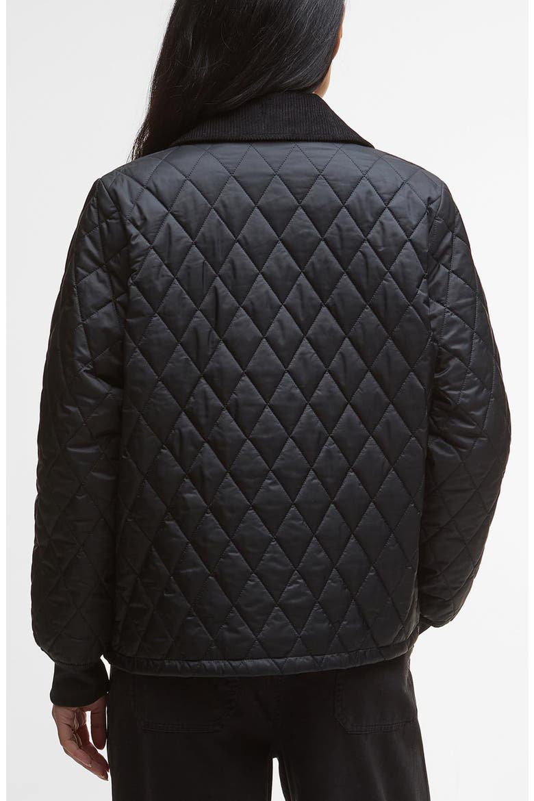 Marla Cropped Quilted Jacket, Alternate, color, BLACK/ CLASSIC
