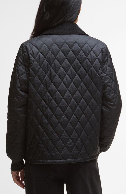 Barbour Marla Cropped Quilted Jacket In Black