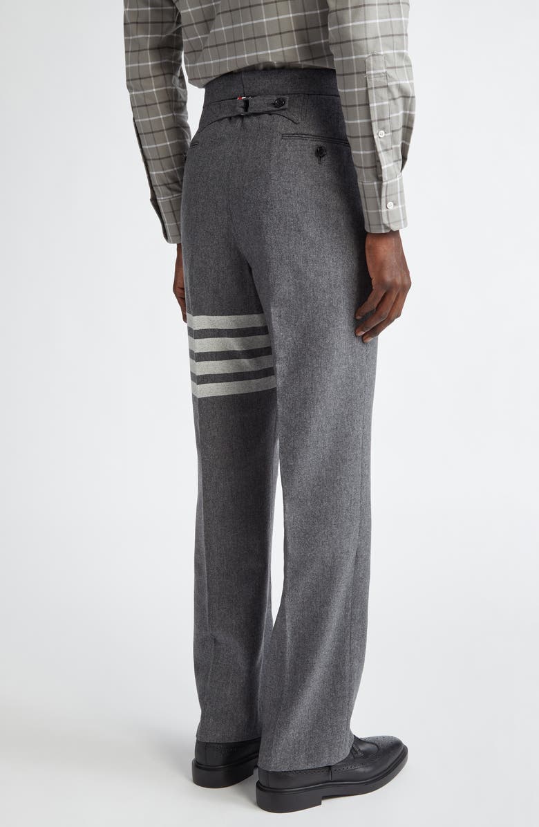 Thom Browne Wool & Cashmere 4-Bar Trousers, Alternate, color, Medium Grey