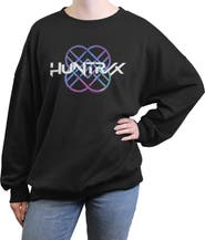 KPop Demon Hunters Junior's KPop Demon Hunters Super Stars Holographic Logo  Sweatshirt