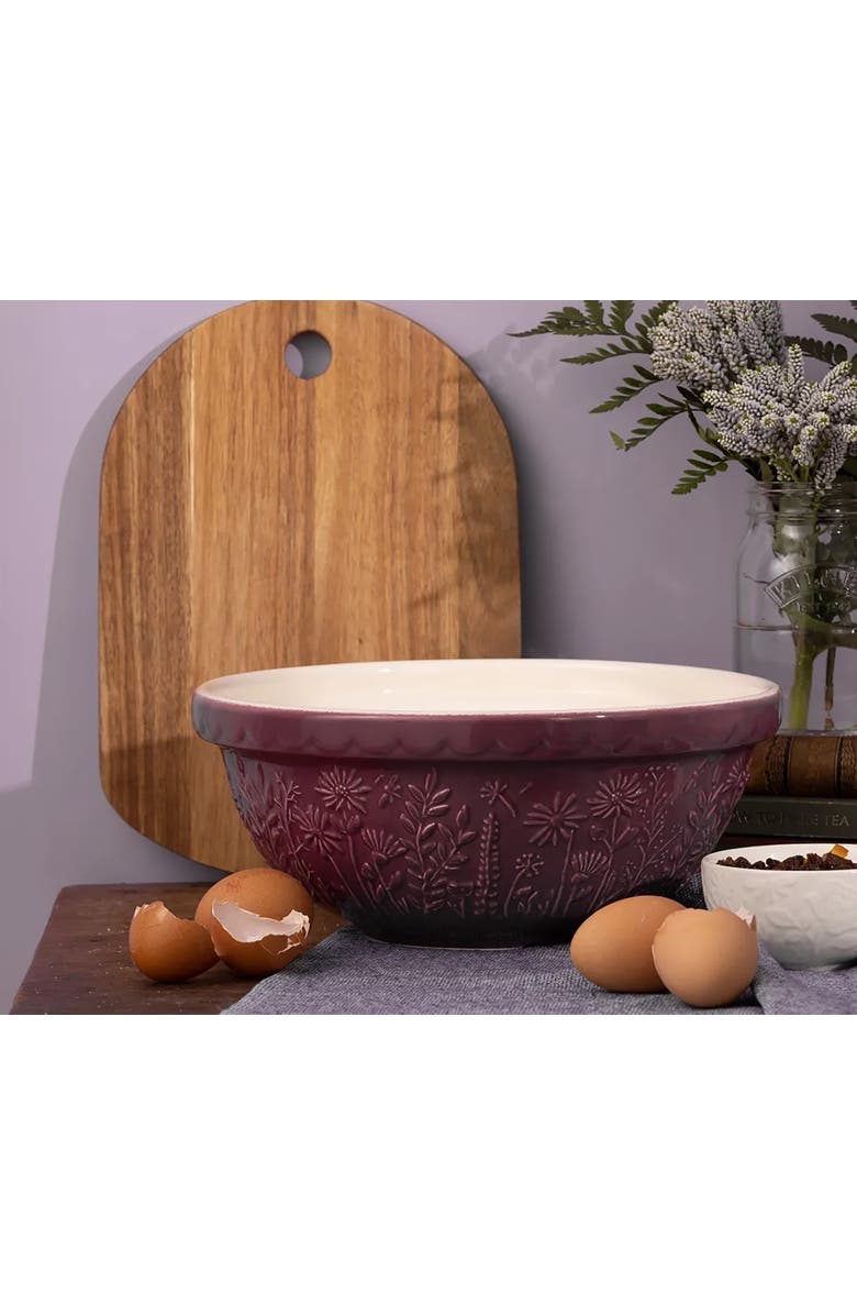 MASON CASH In The Meadow Daisy Size 18 Mixing Bowl, 2.85 Quart, Alternate, color, Purple