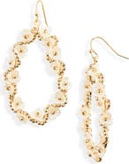 Cara Flower Hoop Earrings