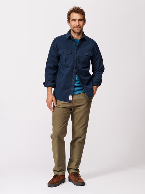 Aubin Dovedale Overshirt In Blue