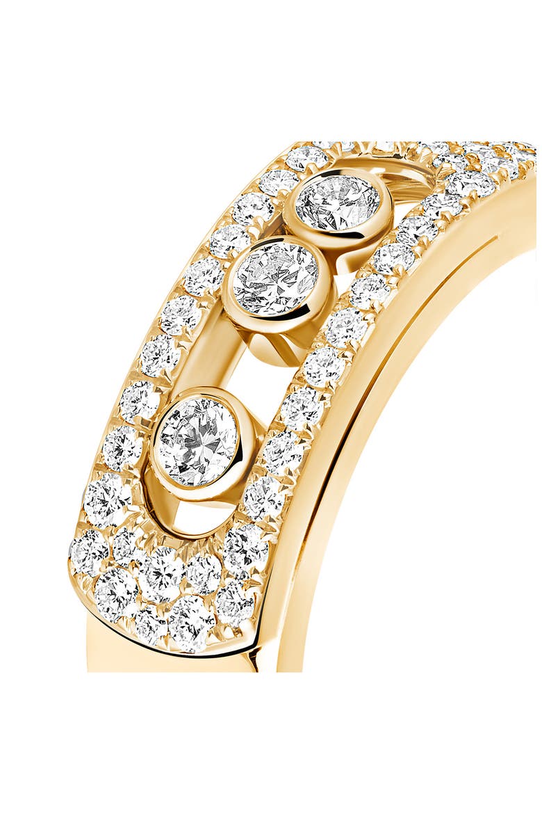 Move Noa Pavé Diamond Band Ring, Alternate, color, YELLOW GOLD