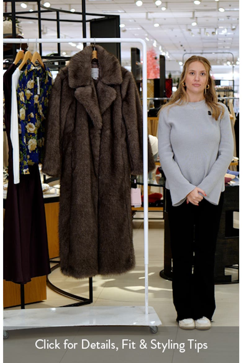 Faux Fur Longline Coat video