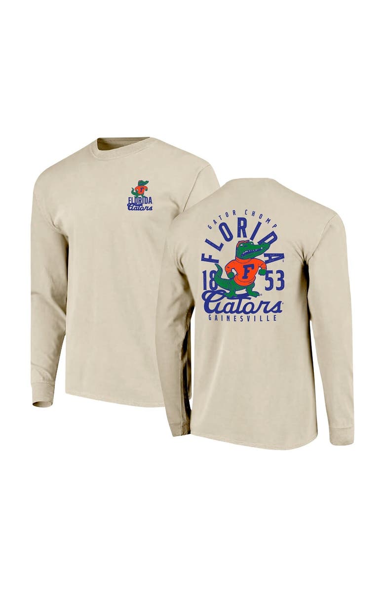 IMAGE ONE Men's Natural Florida Gators Comfort Colors Mascot Overlay Long Sleeve T-Shirt, Main, color, Natural