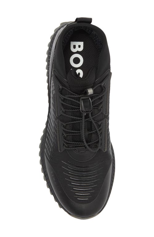 Hugo Boss Boss Evo Runn Sneaker In Black